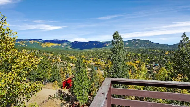 a view of city from a balcony