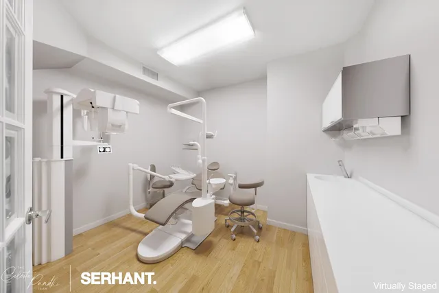 a view of a workspace with furniture