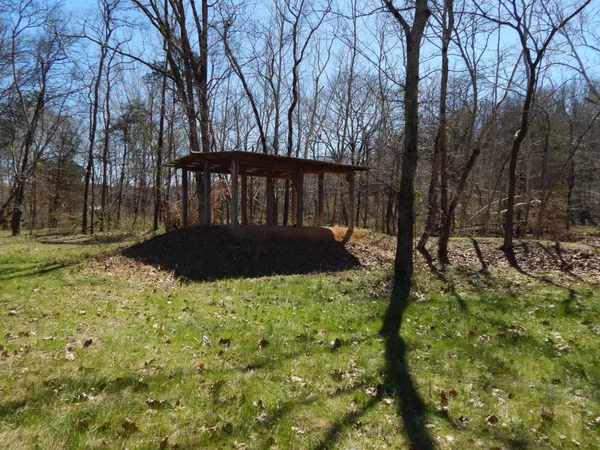 a big yard with lots of green space and trees
