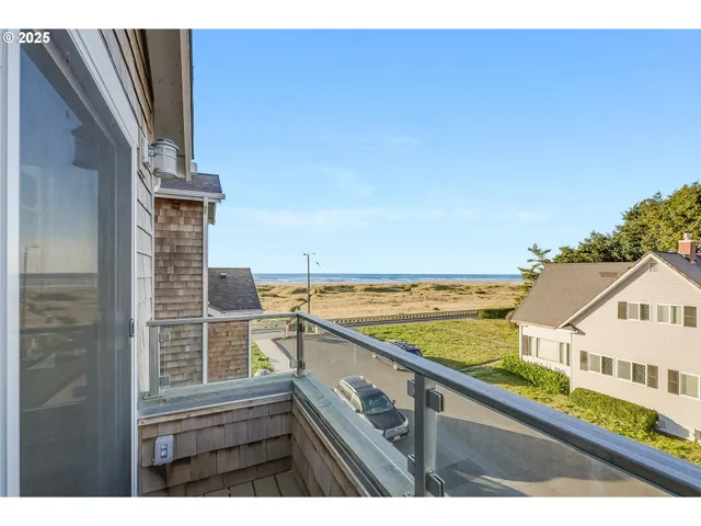 a view of city from balcony