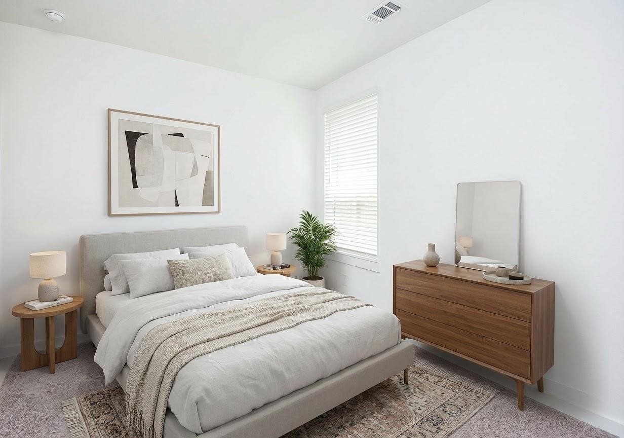 5115 Murillo Drive Manvel, TX 77578 - Photo 21 of 31 a bedroom with a bed and a mirror