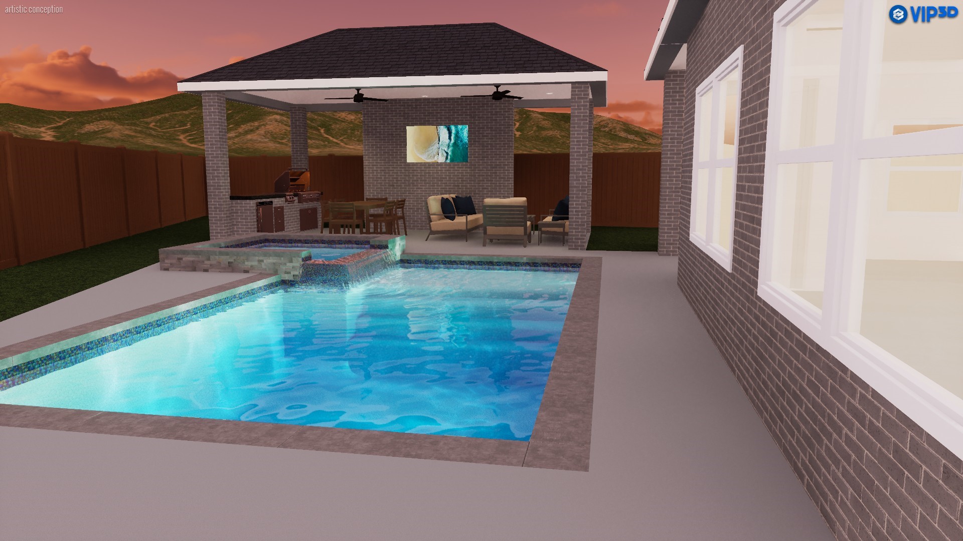 5115 Murillo Drive Manvel, TX 77578 - Photo 26 of 31 a view of swimming pool with seating space