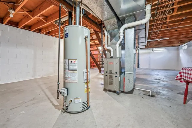 a view of storage and utility room