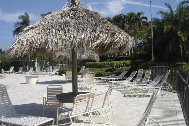 a view of a chairs in a room