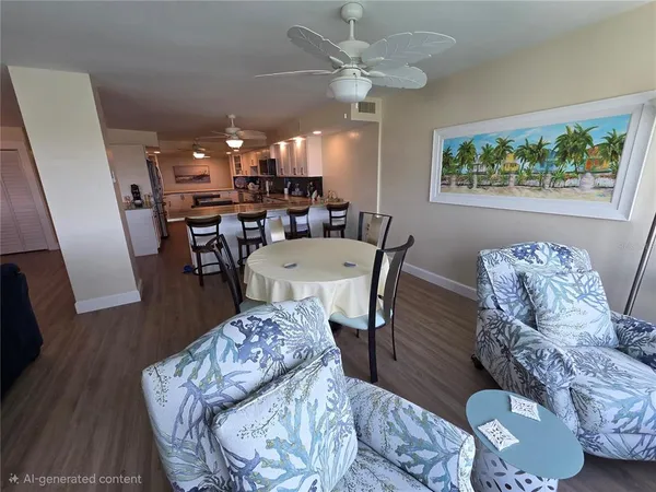 a large bedroom with furniture and a chandelier