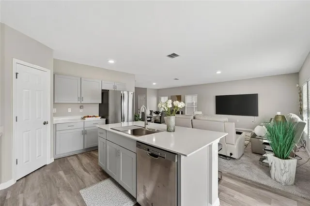 a room with storage and utility