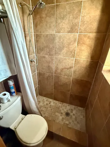 a table and chairs in a room