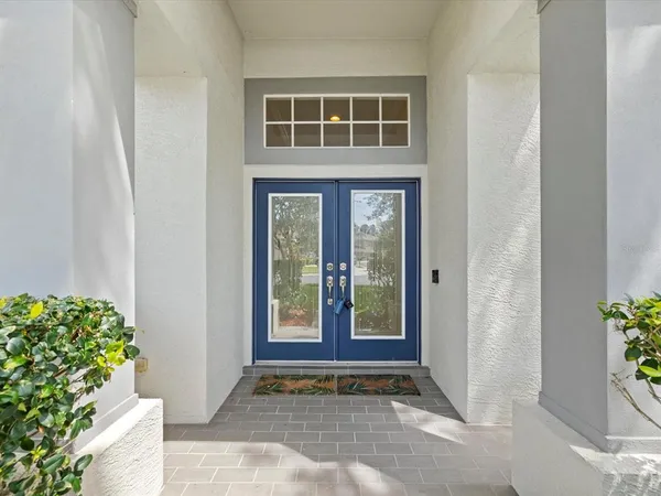 a view of an entryway door