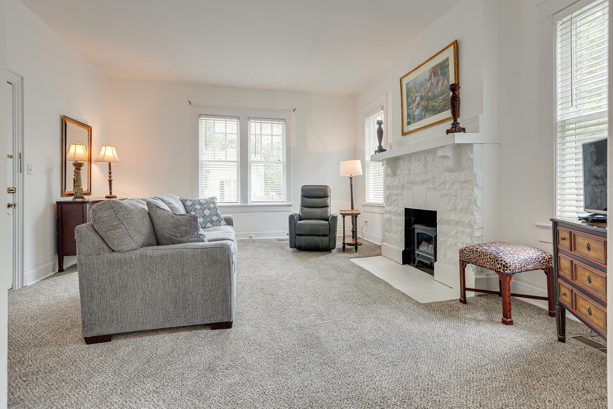 210 5th Avenue South, Unit 2 Franklin, TN 37064 - Photo 5 of 21 a living room with furniture and a fireplace