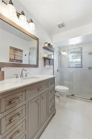 a view of a lake with outside area