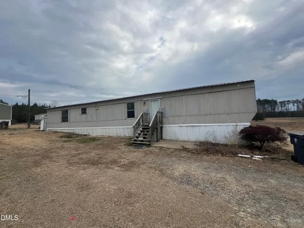 a backyard of a house