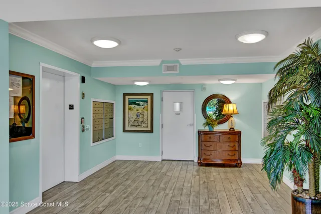 a front view of a building