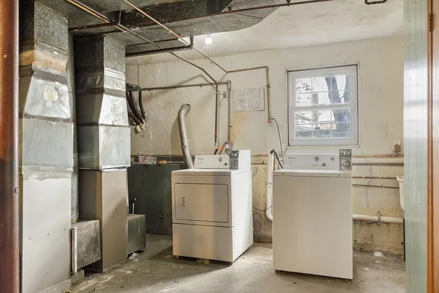 a room with storage and utility