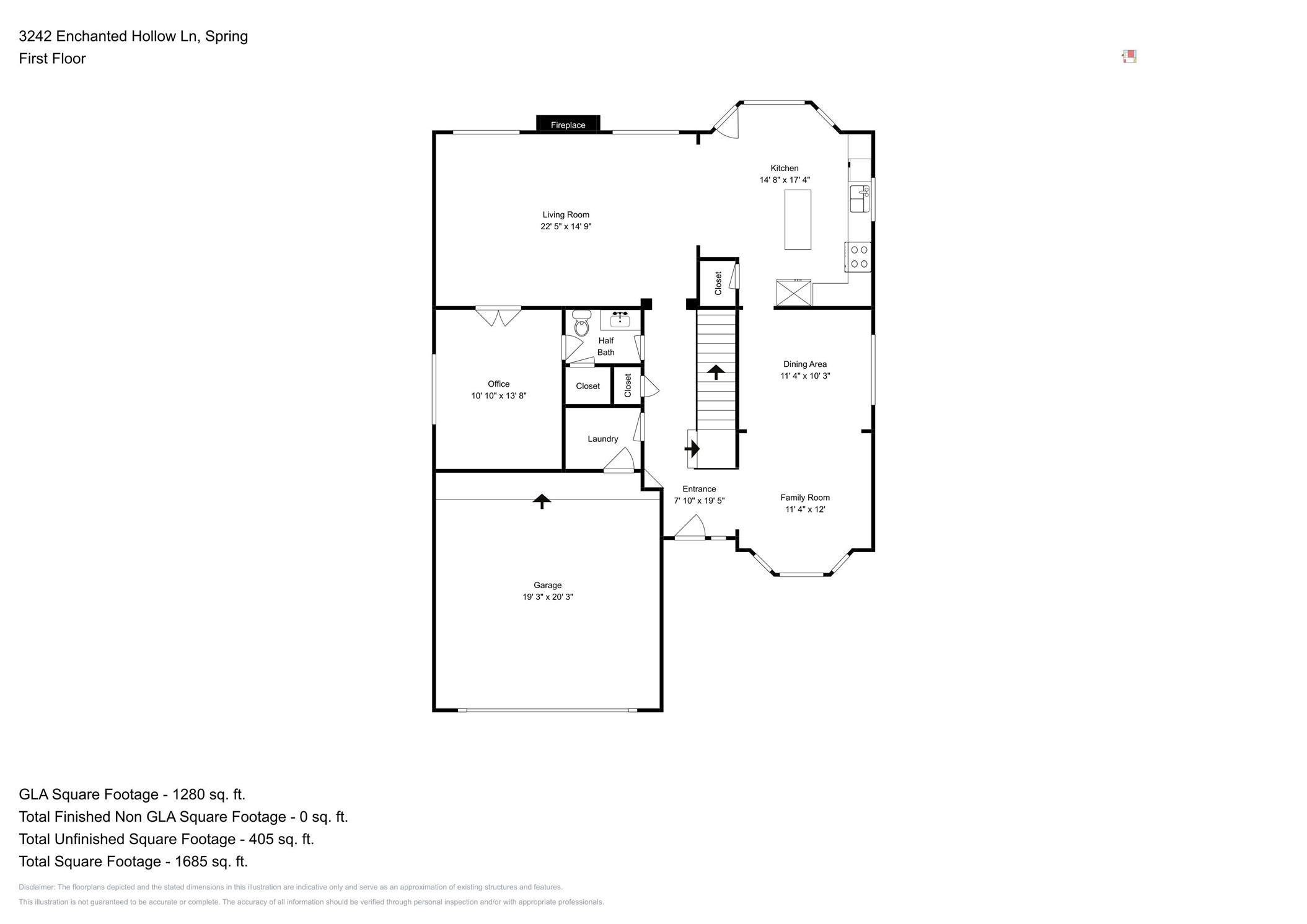 3242 Enchanted Hollow Lane Spring, TX 77388 - Photo 23 of 24 a picture of a floor plan