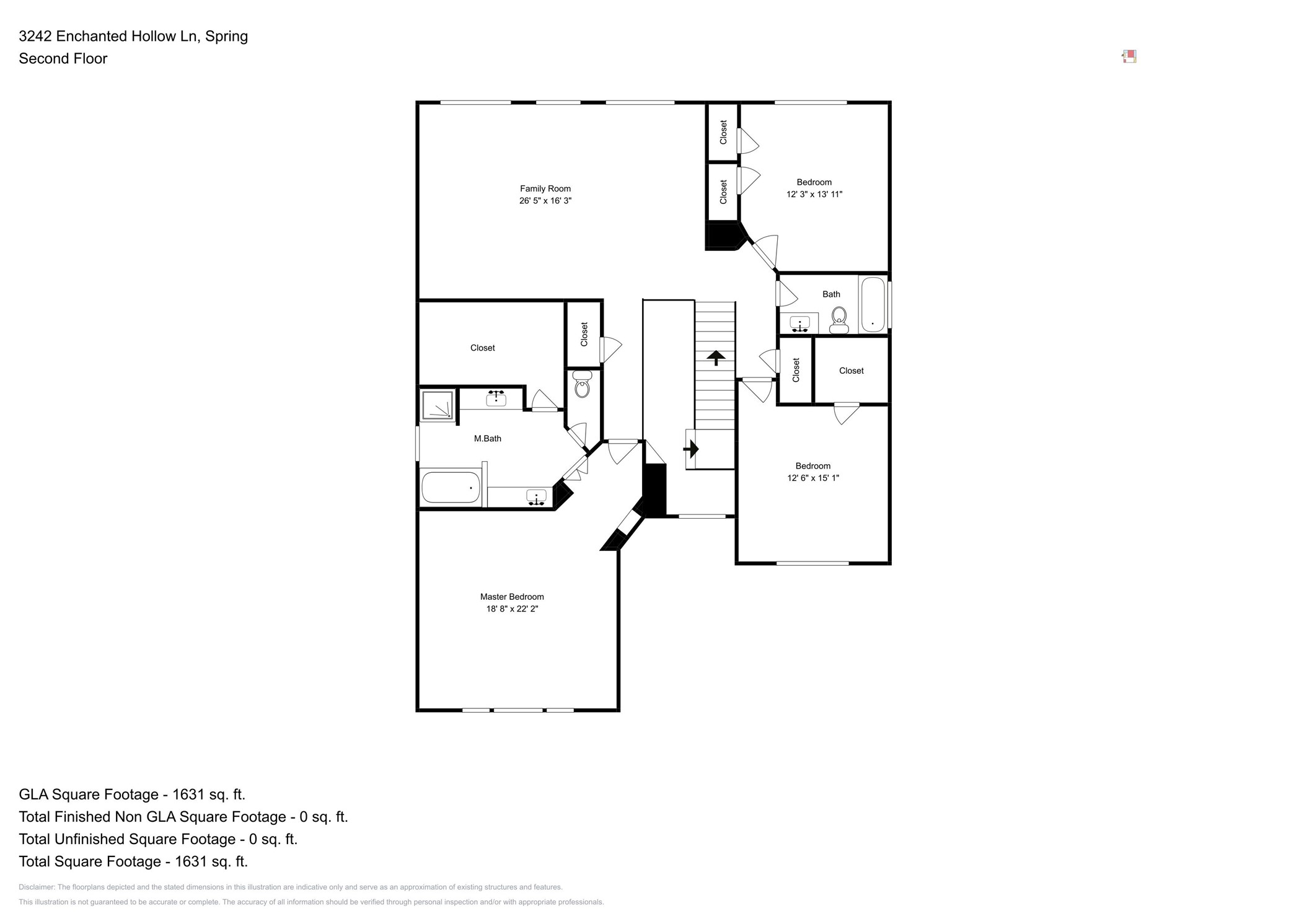3242 Enchanted Hollow Lane Spring, TX 77388 - Photo 24 of 24 a picture of a floor plan