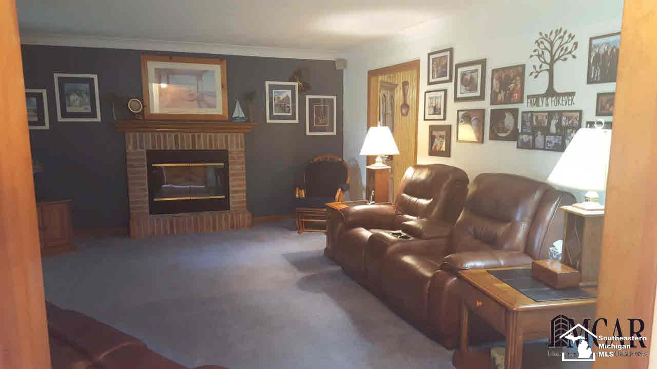 2760 West Erie Road Temperance, MI 48182 - Photo 3 of 34 Living Room W/Fireplace