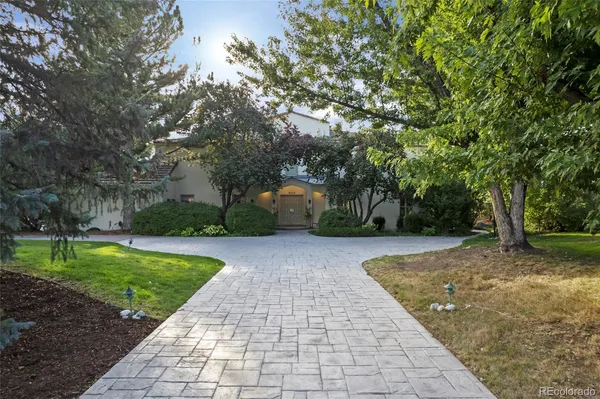 a view of backyard with green space