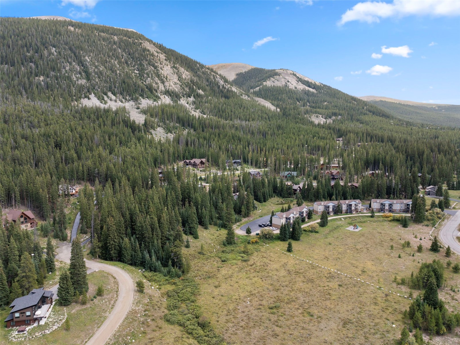 102 Silverheels Road Breckenridge, CO 80424 - Photo 10 of 22 Bird's eye view with a mountain view