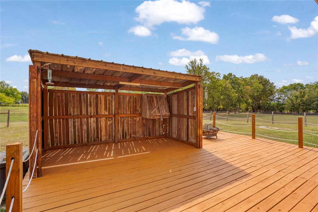 7944 County Road 669 Blue Ridge, TX 75424 - Photo 30 of 37 a view of backyard with wooden floor and fence