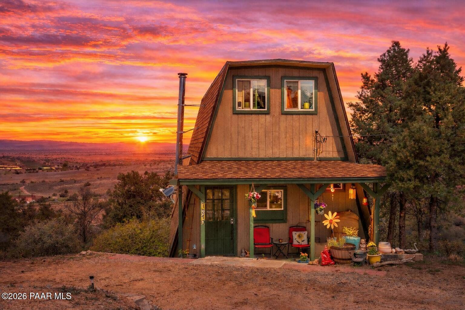 7310 West Hootenanny Road Prescott, AZ 86305 - Photo 1 of 28 Sunrise over Hootenanny Hideaway
