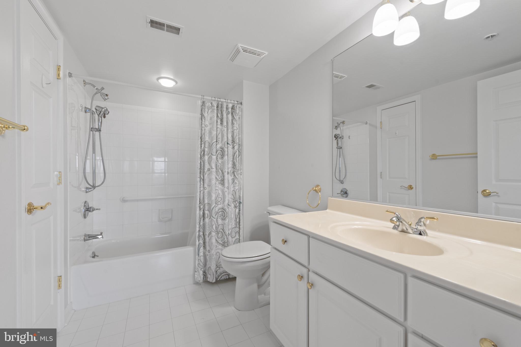 12240 Roundwood Road, Unit 704 Lutherville-Timonium, MD 21093 - Photo 16 of 22 a bathroom with a sink a toilet and shower
