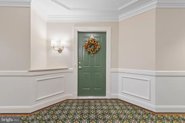 a view of an entryway door