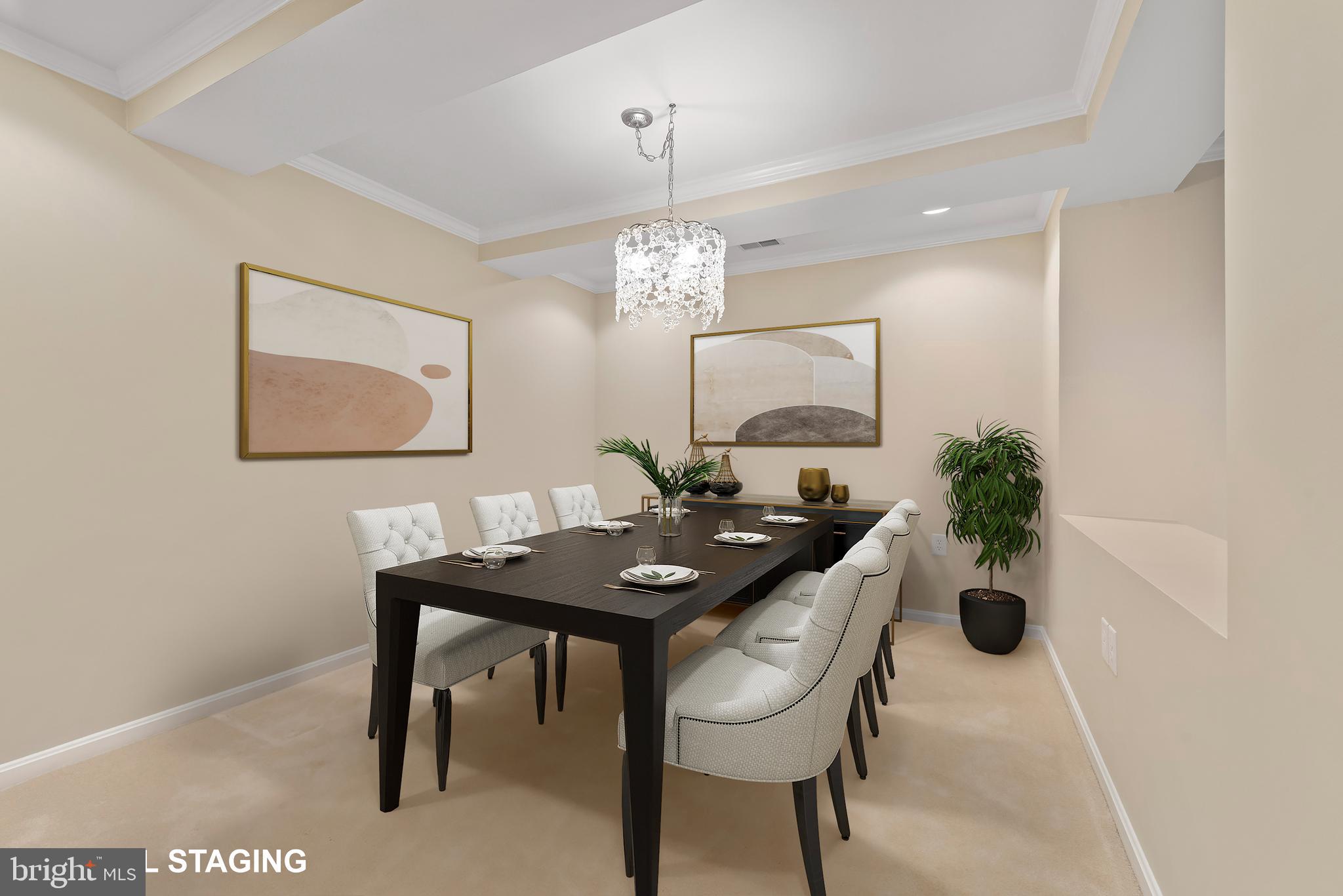 12240 Roundwood Road, Unit 704 Lutherville-Timonium, MD 21093 - Photo 8 of 22 a view of a dining room and chairs