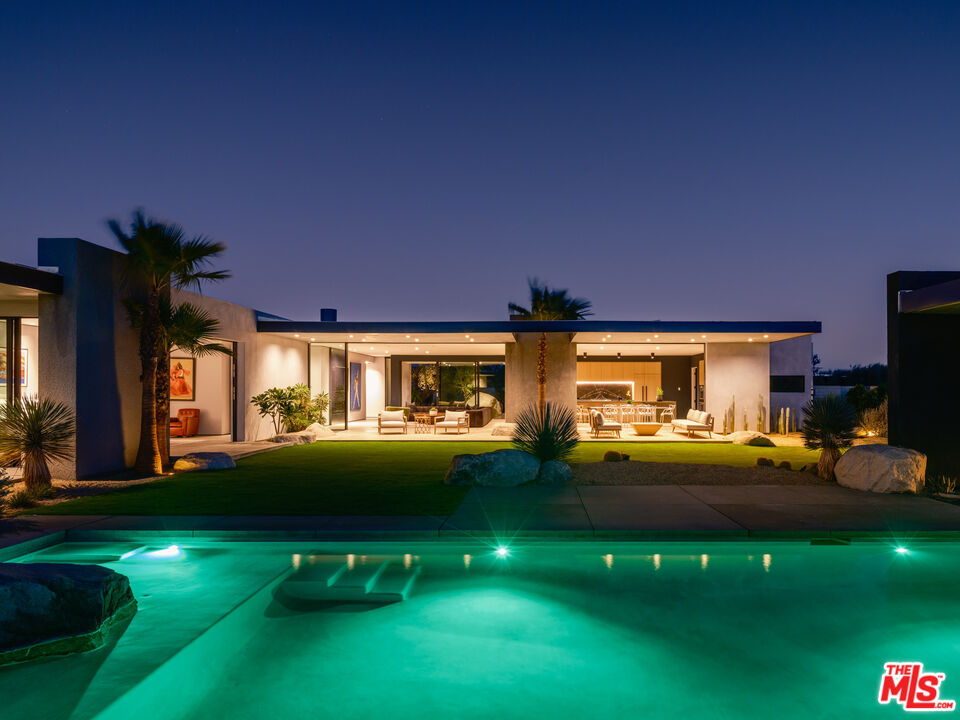 3 Echo Lane Rancho Mirage, CA 92270 - Photo 33 of 39 a view of a house with backyard