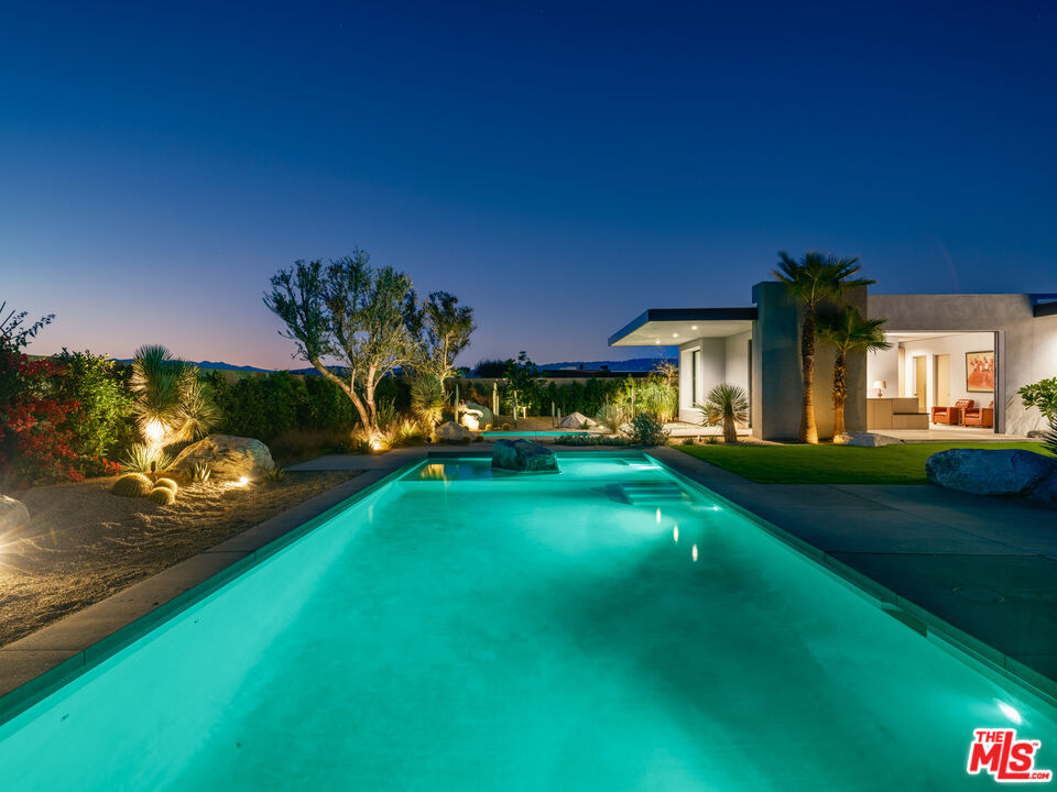 3 Echo Lane Rancho Mirage, CA 92270 - Photo 34 of 39 a front view of a house with a yard