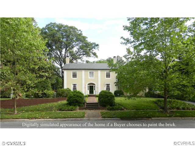 4104 Exeter Road Richmond, VA 23221 - Photo 3 of 18 Exterior Front - Digitally simulated appearance of