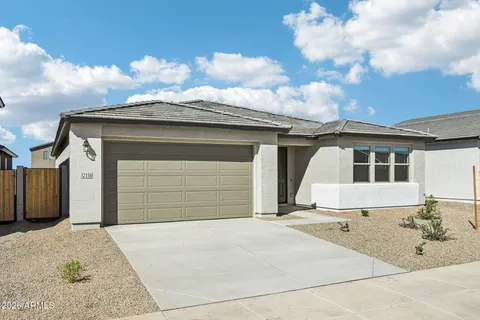 a front view of a house