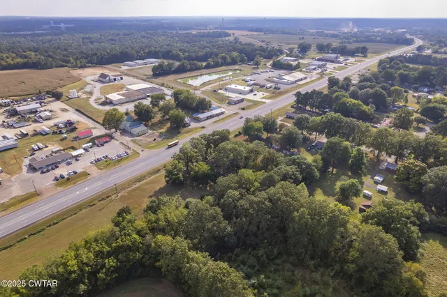 a view of city and mountain