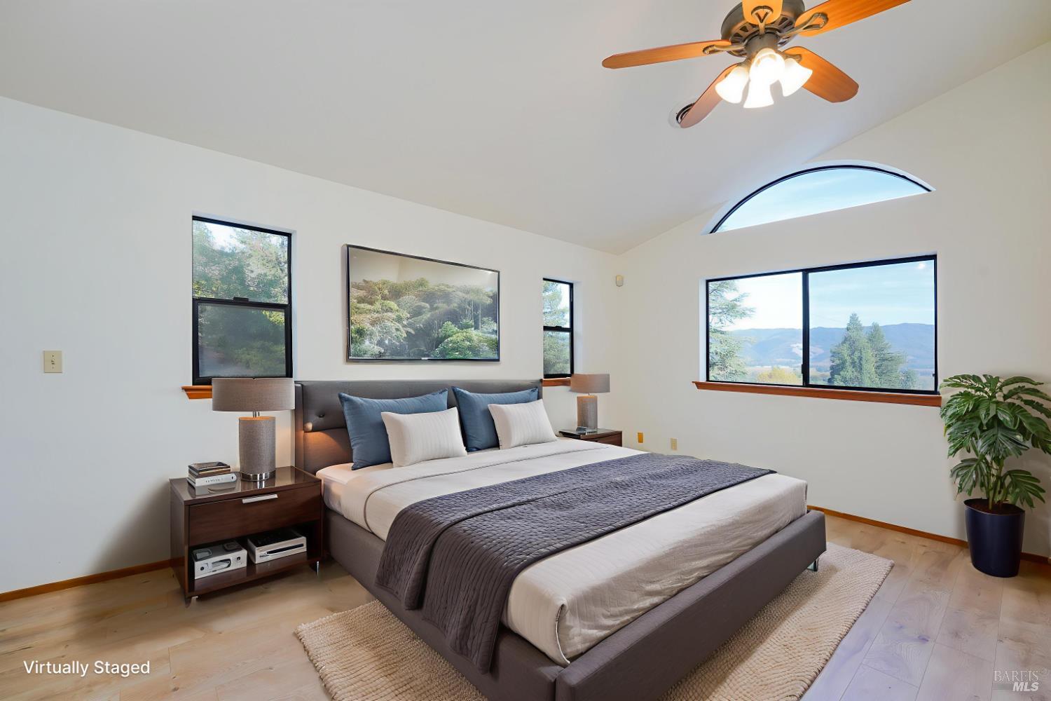 301 Toyon Road Ukiah, CA 95482 - Photo 17 of 46 Primary bedroom. This photo has been virtually staged.