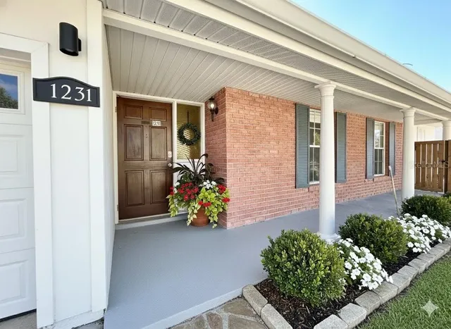 a front view of a house