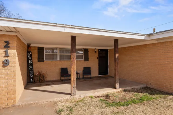 a front view of a house