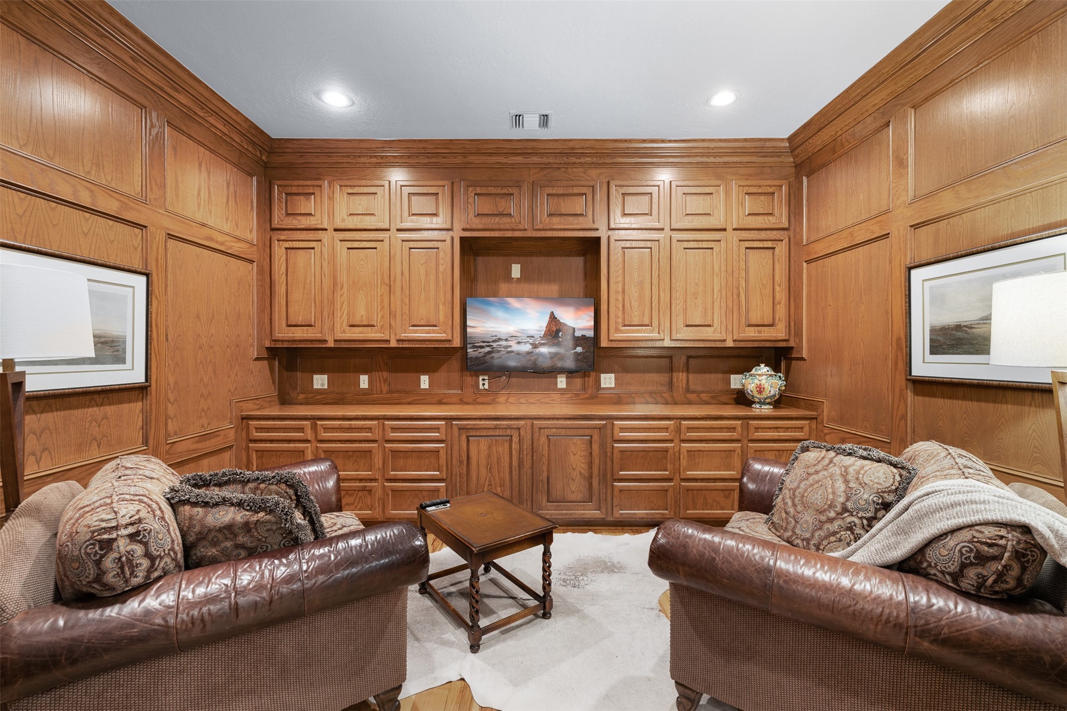 8502 Stansberry Road Wallis, TX 77485 - Photo 21 of 50 Elegant wood-paneled den for a cozy library or television room.