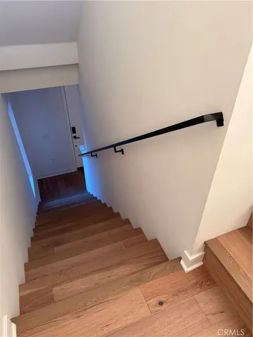 a view of a balcony with an outdoor space