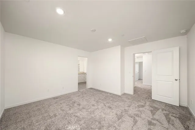 an empty room with a natural light