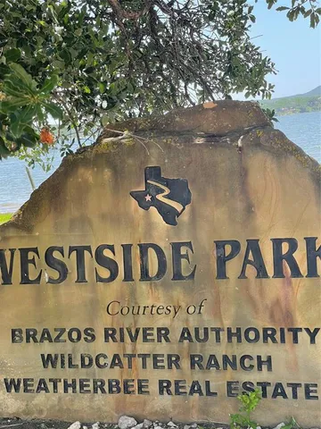 a view of outdoor space with sign board