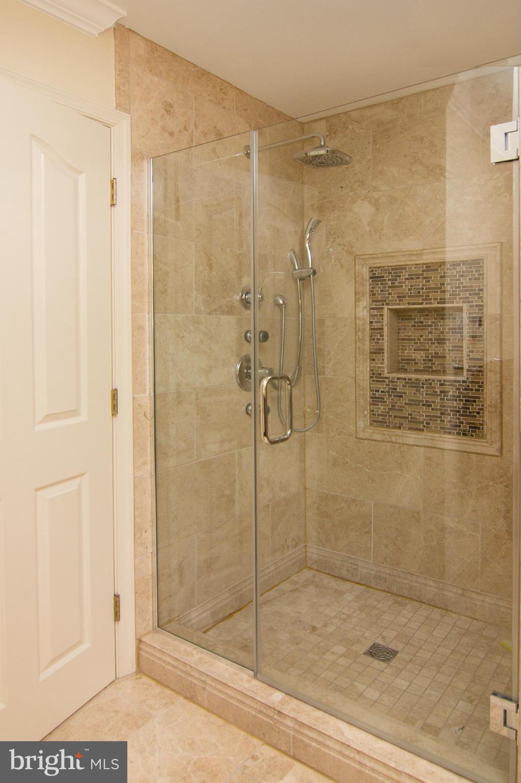 6312 Patuxent Quarter Road Hanover, MD 21076 - Photo 17 of 29 Master Bath Jetted Shower w/Frameless Glass Door
