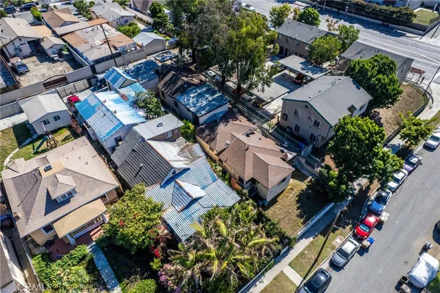an aerial view of a city