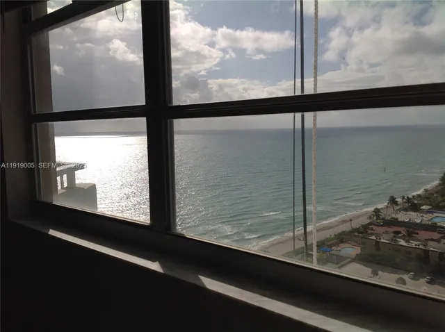 a view of sky from window