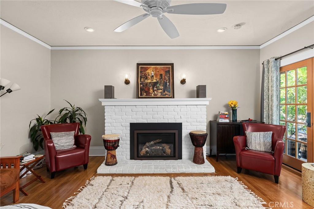 587 East 3rd Street Chico, CA 95928 - Photo 14 of 73 a living room with furniture and a fireplace