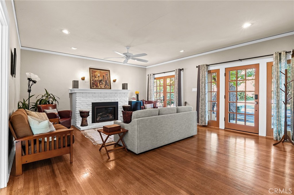 587 East 3rd Street Chico, CA 95928 - Photo 18 of 73 a living room with furniture and a fireplace
