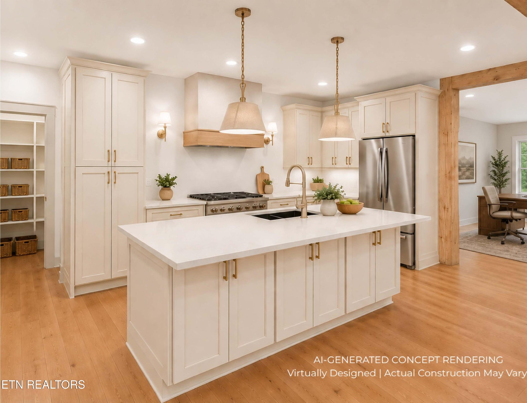 162 Frst Crk Parkway Oak Ridge, TN 37830 - Photo 5 of 13 a kitchen with kitchen island a sink stainless steel appliances and cabinets