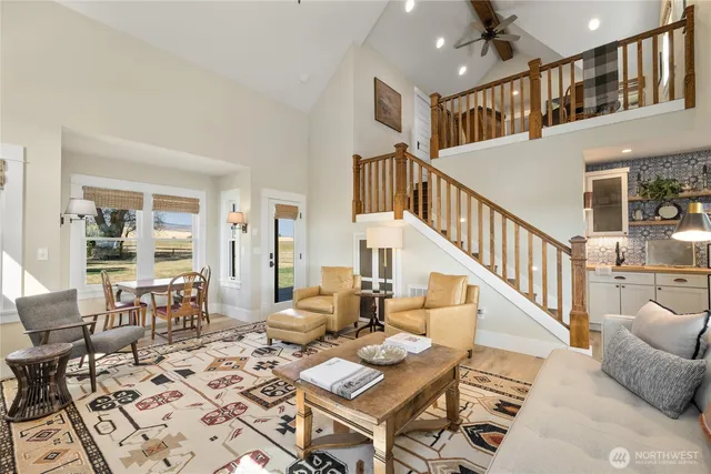 a view of cabinets and window