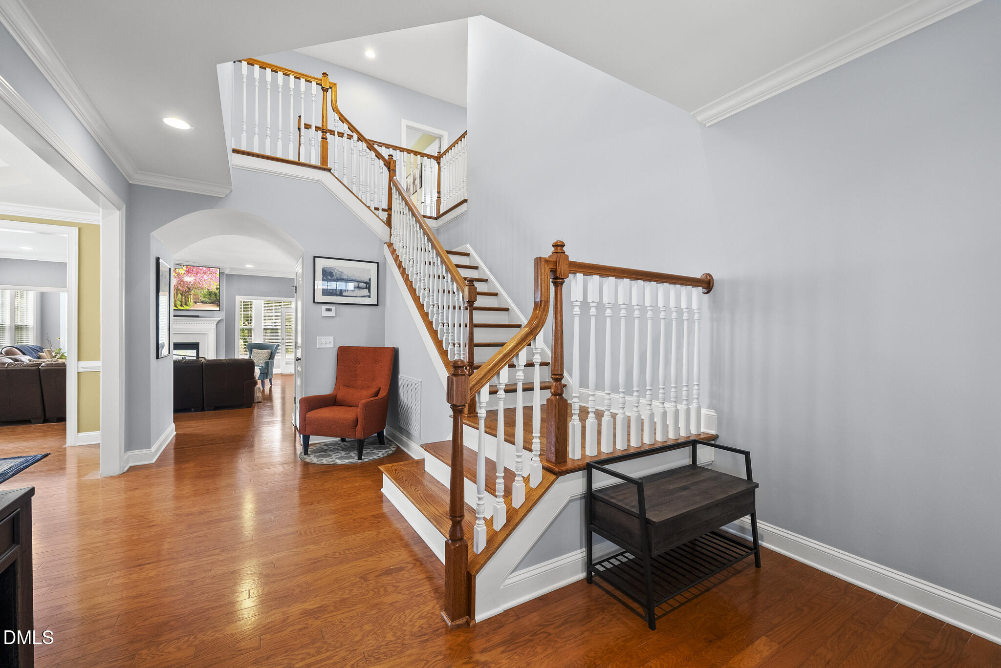 424 Powers Ferry Road Cary, NC 27519 - Photo 9 of 88 a living room with furniture and wooden floor