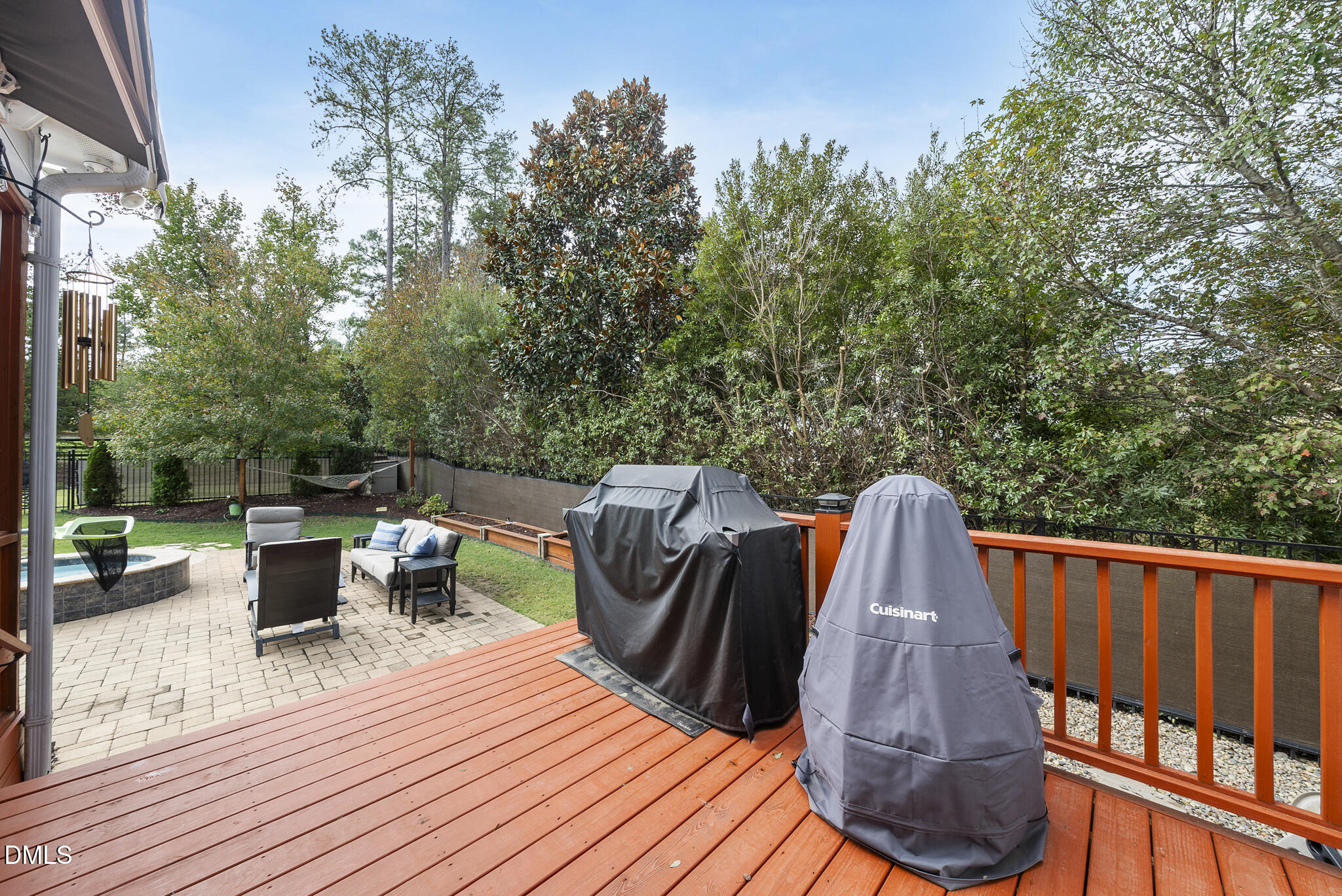 424 Powers Ferry Road Cary, NC 27519 - Photo 56 of 88 a view of roof deck with a dining table and chair