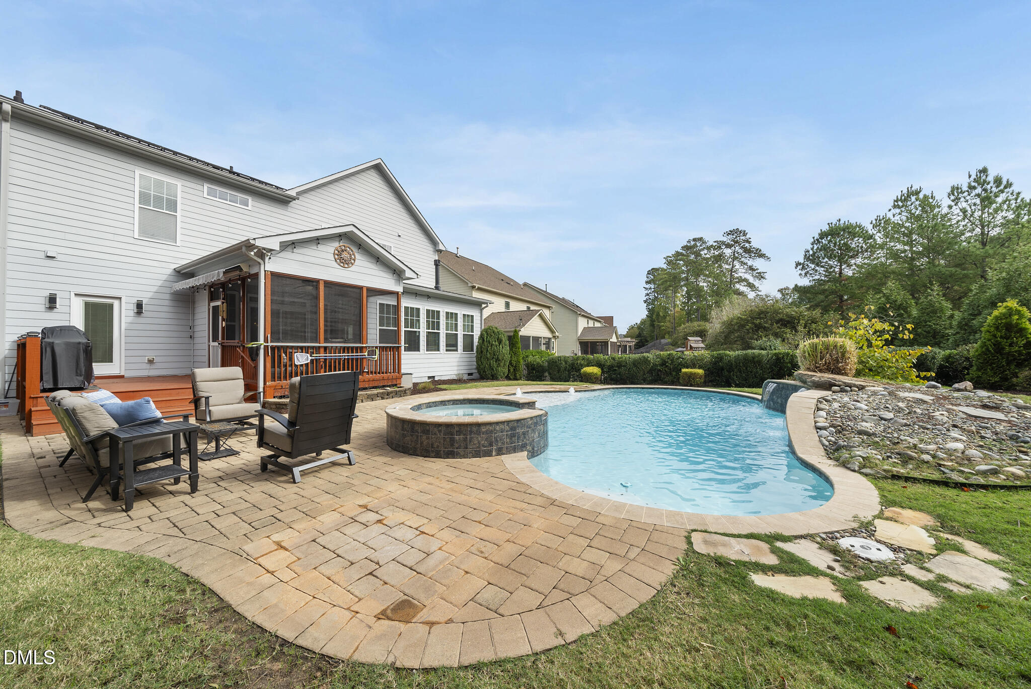 424 Powers Ferry Road Cary, NC 27519 - Photo 65 of 88 a view of a house with backyard porch and sitting area