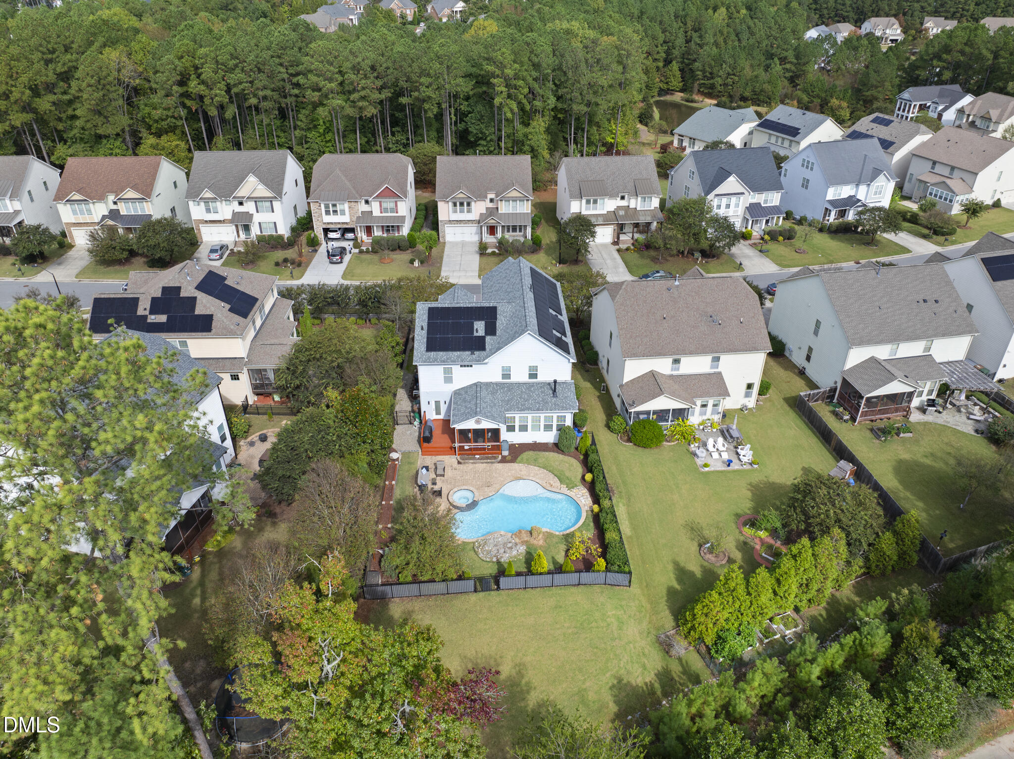 424 Powers Ferry Road Cary, NC 27519 - Photo 71 of 88 an aerial view of residential houses with outdoor space